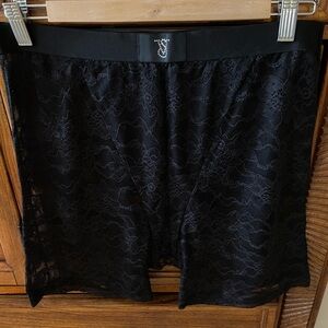 Elegant Black Lace Skirt